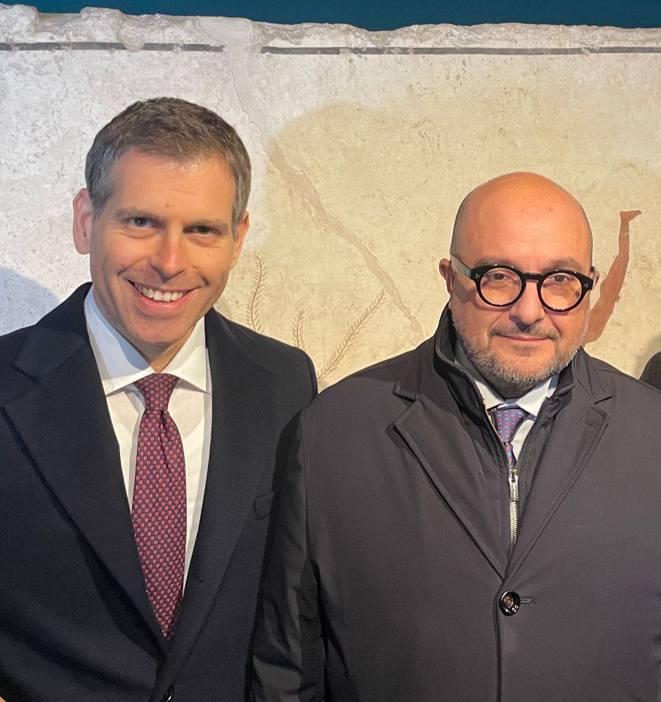 Domenico De Rosa Ministro Sangiuliano Paestum